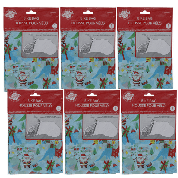 bike christmas wrapping bag
