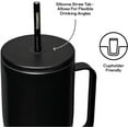 thumbnail image 4 of Corkcicle 30 oz Cold Cup XL, Triple Insulated,  Stainless Steel, Water Bottle Tumbler with Handle and Straw, Matte Black, 4 of 9