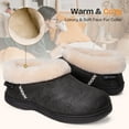 thumbnail image 4 of EverFoams Women's Micro Suede Cozy Memory Foam Winter Slippers with Fuzzy Faux Fur Collar and Indoor Outdoor Rubber Sole, 4 of 6