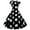 P-Black, variant on Kcodviy Women Vintage Retro Short Wrap Dress for Women Summer Sleeve Dot Print Evening Work Dresses for Women office Party Prom Swing Dress