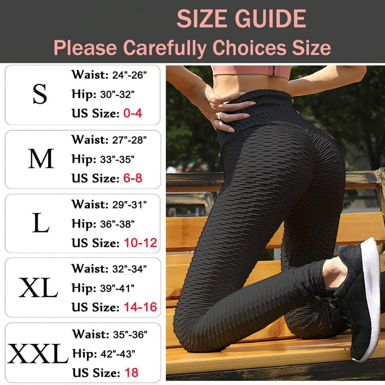Butt Scrunch Leggings for Women High Waist Peach Lift Yoga Pants Honeycomb  Anti Cellulite Booty Tights 