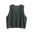 thumbnail image 4 of AUNVITO Women's V-Neck Sleeveless Knit Vest Oversized Pullover Casual and Versatile Style, 4 of 6