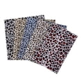 thumbnail image 5 of 5pcs Leopard Cotton Fabrics Patchwork - Fabric Bundle Patchwork with 5 Different Colors for DIY Scrapbooking Arts Sewing Crafts, 5 of 7