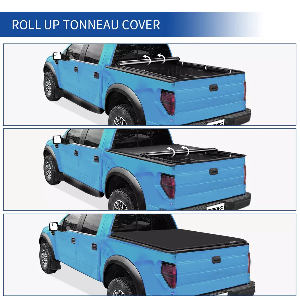 RVNI 5.6 ft Soft Roll Up Truck Bed Tonneau Cover for 2009-2023 Dodge Ram 1500 Classic