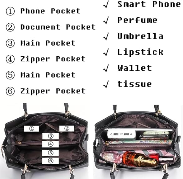 Purses and Handbags Top Handle Satchel Shoulder Bags Messenger Tote Bag for Ladies