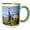 Green/White, variant on 3drose, Denmark, Jutland, Skagen, Anchor in a Field, 11oz Two-tone Red Mug