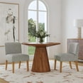thumbnail image 2 of HomePop Mid-Back Upholstered Dining Chair, Gray, 2 of 9
