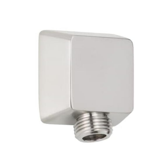Square Wall Supply Elbow, Brushed Nickel