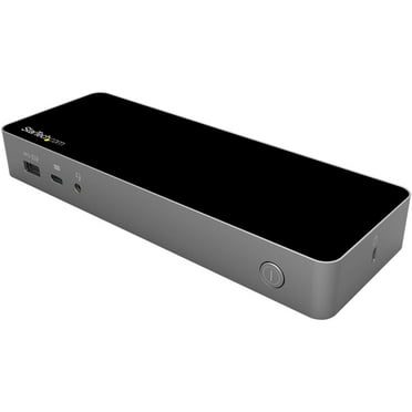 Startech USB-C & USB-A Dock - Hybrid Universal Laptop Docking Station with Dual Monitor Display 4K 60Hz HDMI & DisplayPort - 60W PD - Universal Hybrid USB-A USB-C docking station for USB-C, TB3 & U...