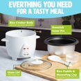 thumbnail image 5 of Mini Rice Cooker with Removable Nonstick Bowl and Auto Keep Warm Function, Great For Soups, Stews, Grains and Oats, 6 Cups Cooked (3 Cups Uncooked), 1.5-Quart, Aqua, 5 of 6