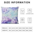 thumbnail image 5 of Nawypu Blue and Purple Pastel Flower Hydrangea Floral Blossom Throw Pillow Covers Decorate Home Living Room Girls Room,Spring Summer Cottagecore Pillowcase Set of, 5 of 5