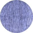 thumbnail image 1 of Ahgly Company Machine Washable Indoor Round Oriental Blue Modern Area Rugs, 5' Round, 1 of 4