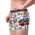 thumbnail image 2 of Uemuo Mexican Bright Style Pattern Men's Boxer Briefs,Trunk Anti-Chafing,Comfortable, Durable, and Stylish Underwear-Large, 2 of 9