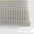 thumbnail image 4 of Comfort Canopy Cozy Chunky Knit Decor Throw Pillow Cover, 20" x 20", 4 of 8