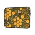 thumbnail image 2 of Bingfone Bees And Honeycombs Laptop Sleeve Case 15 Inch, 360° Protective Computer Carrying Bag, 2 of 9