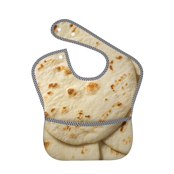 Kdxio Taco Tortillas Bibs For Babies, Baby Bibs for Eating, Toddler Bibs, Waterproof Bibs, Feeding Bibs, for Toddlers, Boys, Girls