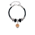 thumbnail image 2 of Delight Jewelry 12mm Stardust Round Rose Goldtone Spinner Sister Celtic Knot Leather Bead Bracelet, 7"+2" Extender, 2 of 4