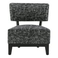 thumbnail image 3 of Furniture of America Swene Modern Fabric Abstract Pattern Accent Chair, Black, 3 of 10