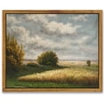 thumbnail image 2 of Drsoum Framed Canvas Wall Art Vintage Classical Oil Painting The Vast Grassland Room Decor for Kitchen Bedroom Living Room - 8x10in Natural Framed, 2 of 7