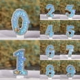 thumbnail image 2 of 1PC Blue Shell Glitter Crown Number Cake Toppers  Birthday Wedding Cakes Dessert, 2 of 6