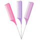 thumbnail image 1 of Juego de peines profesionales para mechas, 3 peines de cola de rata de colores para seccionar el cabello con precisión (uso en salones de belleza)., 1 of 5