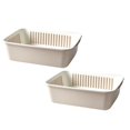 thumbnail image 1 of Shower Soap Dish With Hook 2 In 1 Kitchen Strainer Colander Set Household Double Layer Drainer Vegetable Washing Bowl Multifunctional Fruits Drain Basket Organizer Drain Basket Vegetable Gray, 1 of 4
