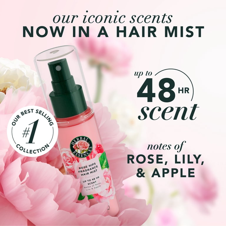 Herbal Essences Rose Perfume Fragrance Hair Spray, Rose Hips, 3.2