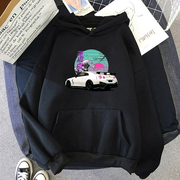 Initial D-Sudadera con capucha para hombre y mujer, prenda deportiva de manga larga con estampado de coche Legend, estilo Hip Hop y Anime japonés