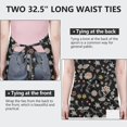 thumbnail image 6 of Pioneer Flower Floral Print Pattern Apron for Women and Men, Cotton Linen Waterproof with Pockets, Adjustable, 33x27 Inch for Kitchen, Gardening, BBQ, Salon, 6 of 6