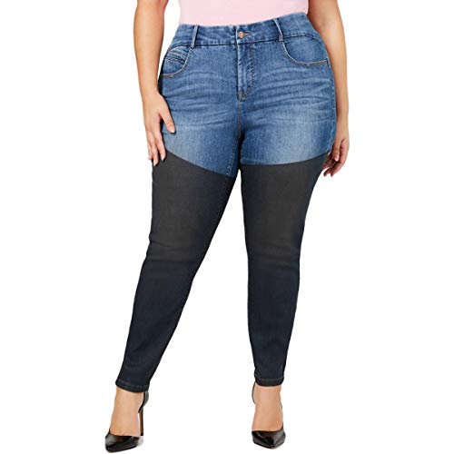 Ysj Plus Size Coated Skinny Jeans 