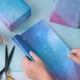 thumbnail image 2 of Papel de seda Bolsome, 100 hojas, color rosa y azul degradado, 35 x 50 cm, 2 of 9