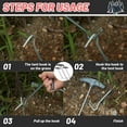 thumbnail image 3 of 3 Pieces Tent Peg Ground Hook Pullers Tent Peg Nail Puller Tool Peg Puller Extractor Tent Stakes With Hook Extractor Remover Tent Accessories With Pla, 3 of 5