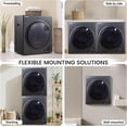 thumbnail image 6 of Kaelara Portable Dryer 3.5 cu.ft, 1500W Compact Dryer with Stainless Steel Tub, 4 Drying Mode, Overheat Protection, Apartment, Dorms, RVs, Black, 6 of 7
