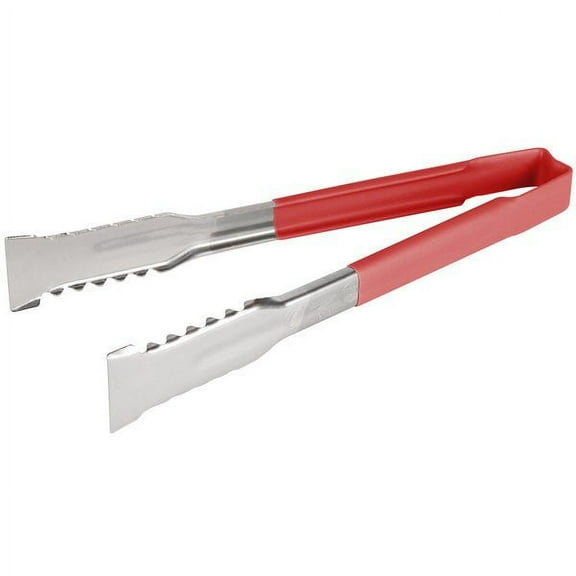 Vollrath 4790940 Kool-Touch 9-1/2 Red Handled VersaGrip Tong"