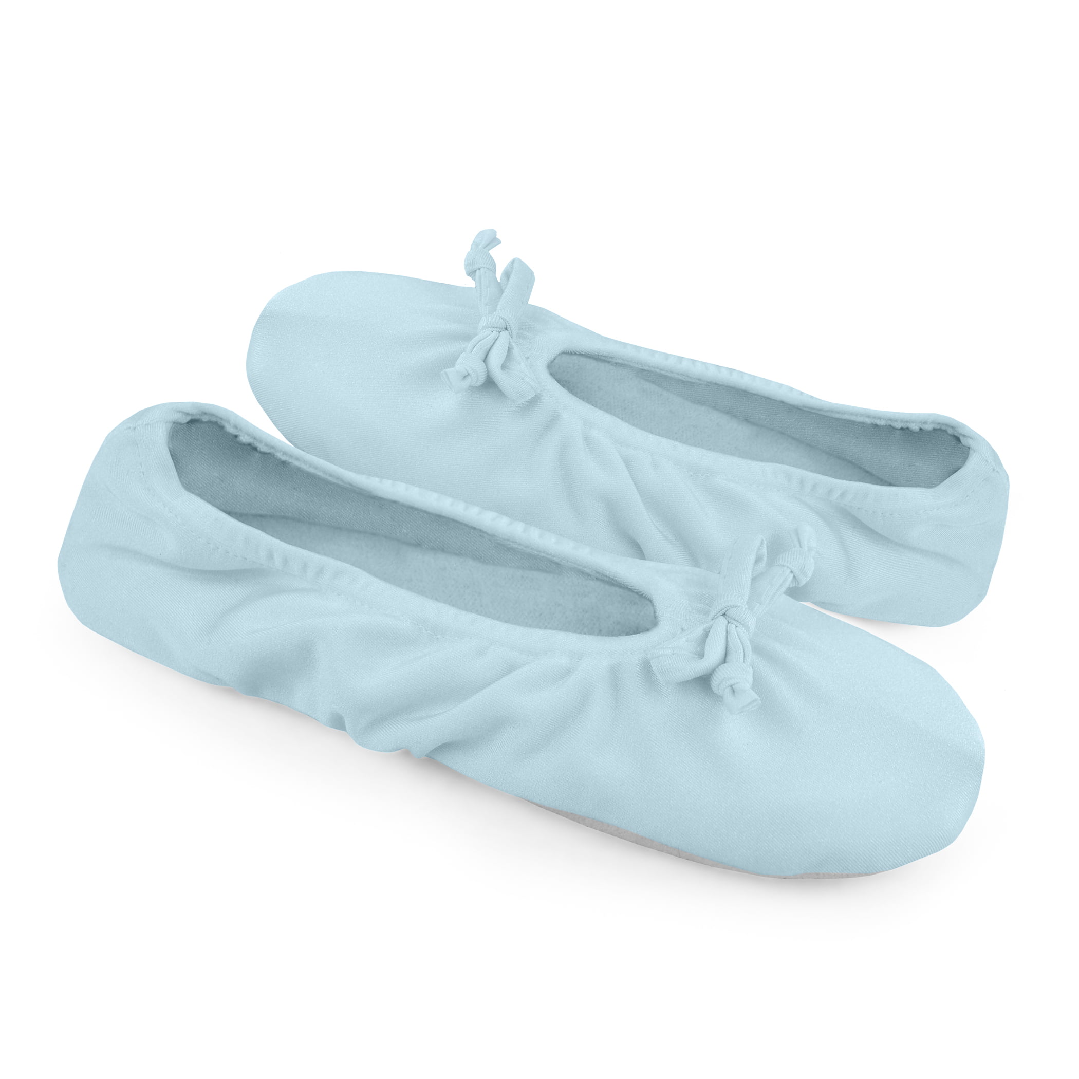 dearfoam satin ballerina slippers