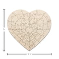 thumbnail image 3 of Leisure Arts Wood Puzzle Large Heart 55 Pieces 12"X 11.5" Blank Puzzles, Make Your Own Puzzle, Blank Puzzle Pieces Wooden Puzzles Diy Jigsaw Puzzles, Puzzles To Draw On, 3 of 4