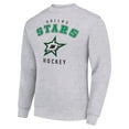 thumbnail image 2 of Men's Starter  Heather Gray Dallas Stars Team Logo Fleece Pullover Sweatshirt, 2 of 3
