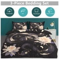 thumbnail image 5 of 3 Pcs Soft Bedding Set, Includes 1 Duvet Cover with Zipper And 2 Pillow,Shams Flower Entwined Snake Queen(90"×90"), 5 of 8