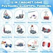 Carsky 12 in 1 Magnetic Science Kit for Kids, Anti-gravity Magnetic Levitation Kit, Science Magnetic Toys for Students, Educational Physics Toys Gift for Boys&Girls 6 7 8+