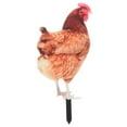 thumbnail image 1 of KAKOWELY Letrero de acrílico para gallinas al aire libre con forma de estaca para césped, para jardín, 1 of 5