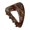 Blue brown, variant on Lightweight Acetate Hair Clip Triangular Shape Hairstyle Accessories 6 Color Option