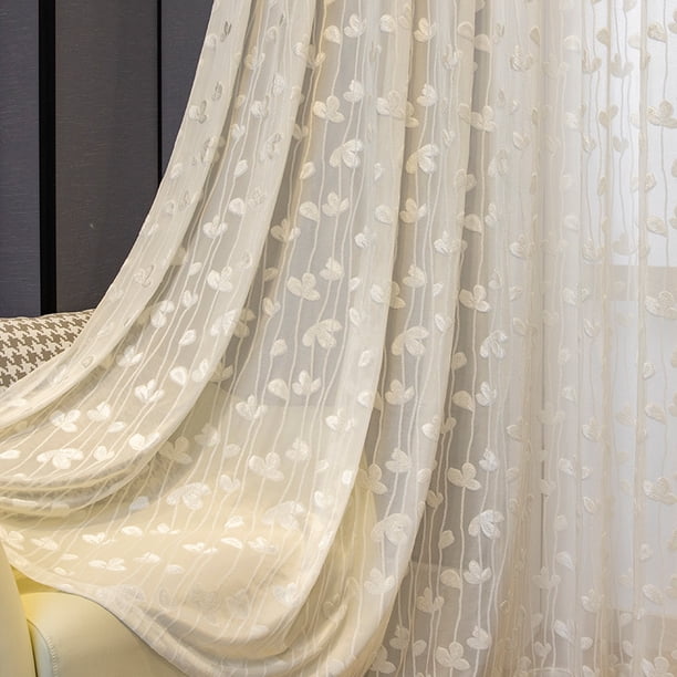Xiao Hua Cortinas opacas ligeras, 100*200 cm, blancas, hasta el suelo, con ojales - 1 pieza, cortinas opacas aislantes de algodón que bloquean la luz, ideales para la decoración del hogar.