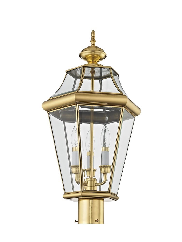Livex Lighting Georgetown 3 Light Outdoor Post Lantern