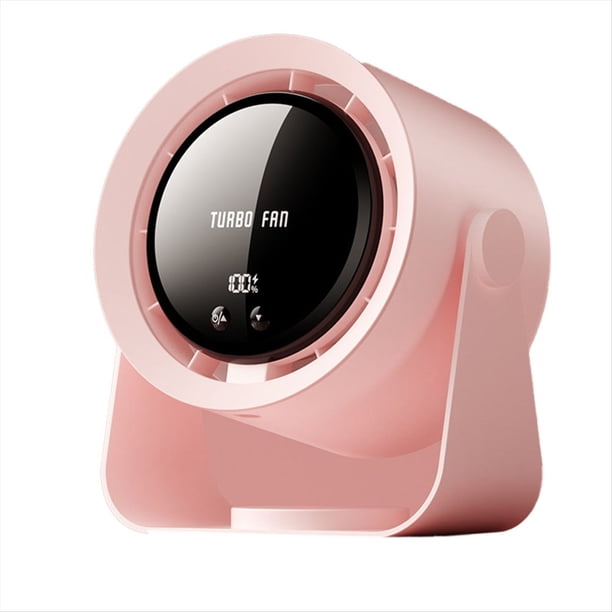 Ventilador Turbo Eléctrico Ventilador Circulador de Aire Frío Inalámbrico Ventilador de Techo de Pared de Escritorio Recargable por USB Ventilador de Aire Frío,B