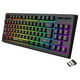 thumbnail image 2 of Teclado mecánico inalambrico 87Keys perfke Retroiluminación RGB Batería de larga duración 1800mAh Negro, 2 of 5