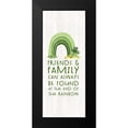 thumbnail image 2 of Reed, Tara 8x14 Black Modern Framed Museum Art Print Titled - Shamrock Rainbows vertical II-Friends and Family, 2 of 5
