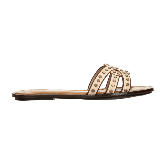 Sandalias Efe Mujer Cremita De Piso Estilo Casual beige 23.5