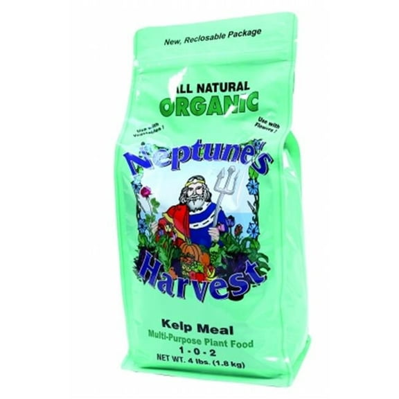 Neptunes Harvest Organic Kelp Meal 1-0-2 Multi Purpose Plant Food 4 Pound KM 604