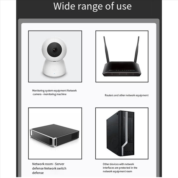Protector de Sobretensiones de Red SPD de SeñAl Ethernet POE Gigabit POE de un Solo Canal Preventor SPD de 1000Mbps para CáMaras IP CCTV
