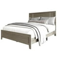 thumbnail image 4 of Home Design Ashwin King Panel Bed Frame with Center Support Leg and Natural Woodgrain, Gray, Easy Assembly, 4 of 8